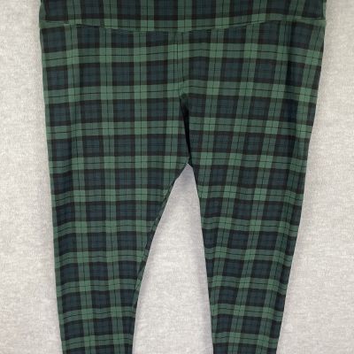 J Crew Women's 3X Everyday Leggings Black Watch Plaid Style AS918